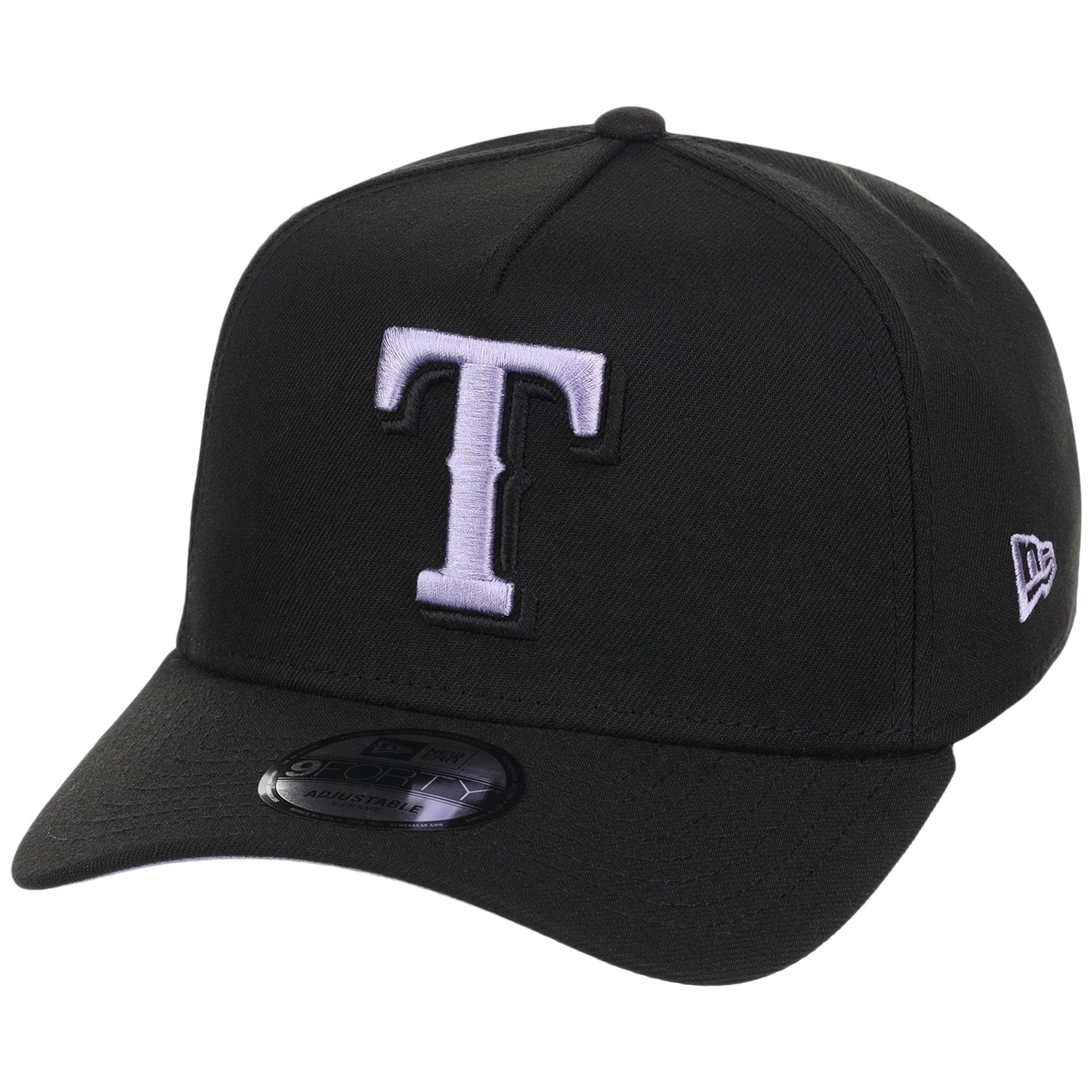 Texas Rangers MLB Black x Lavender FASHION CORE New Era 9FORTY A-Frame