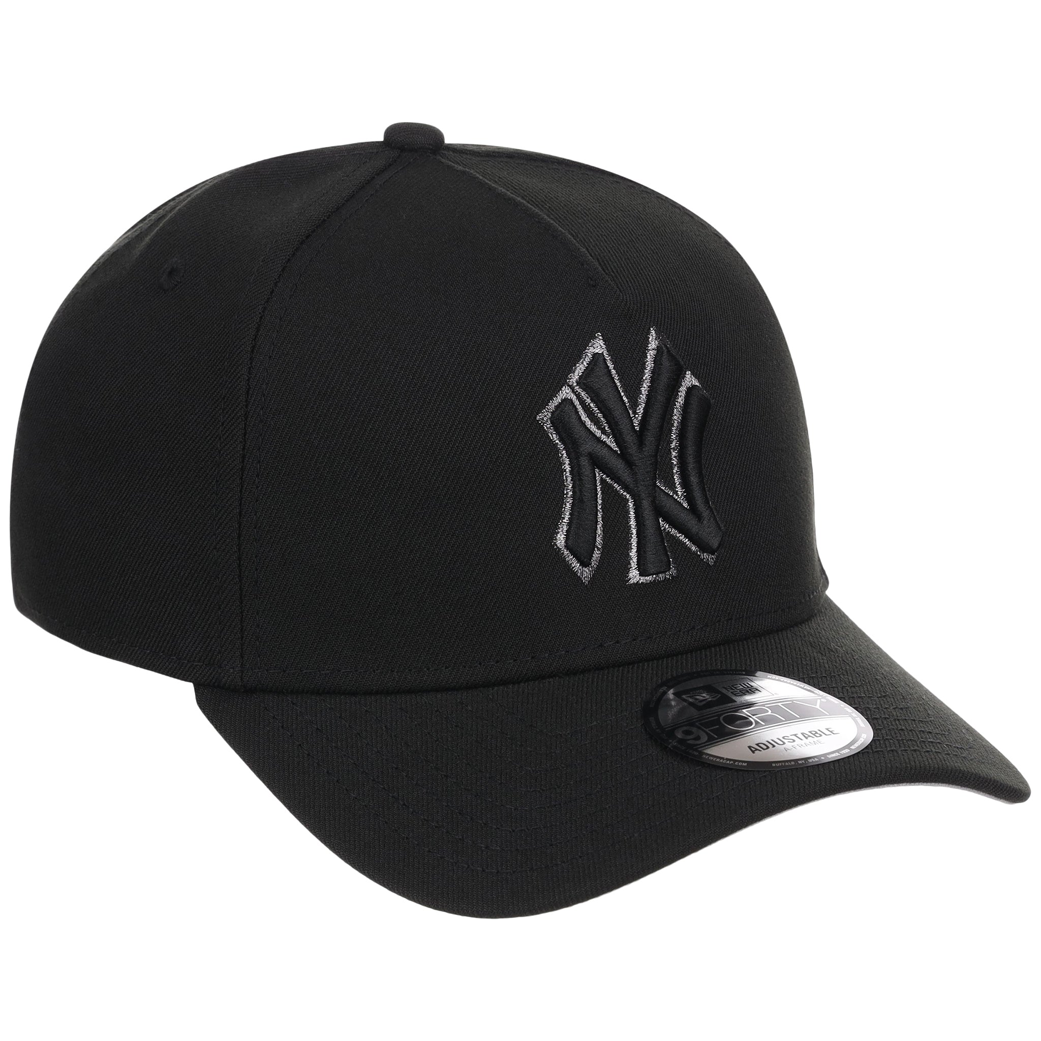 New York Yankees MLB Black x Pewter FASHION CORE New Era 9FORTY A-Frame