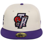 Toronto Raptors NBA Chrome OTC New Era 59FIFTY (Chrome/Purple)
