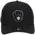 Milwaukee Brewers MLB Liquid Titanium New Era 9FORTY A-Frame