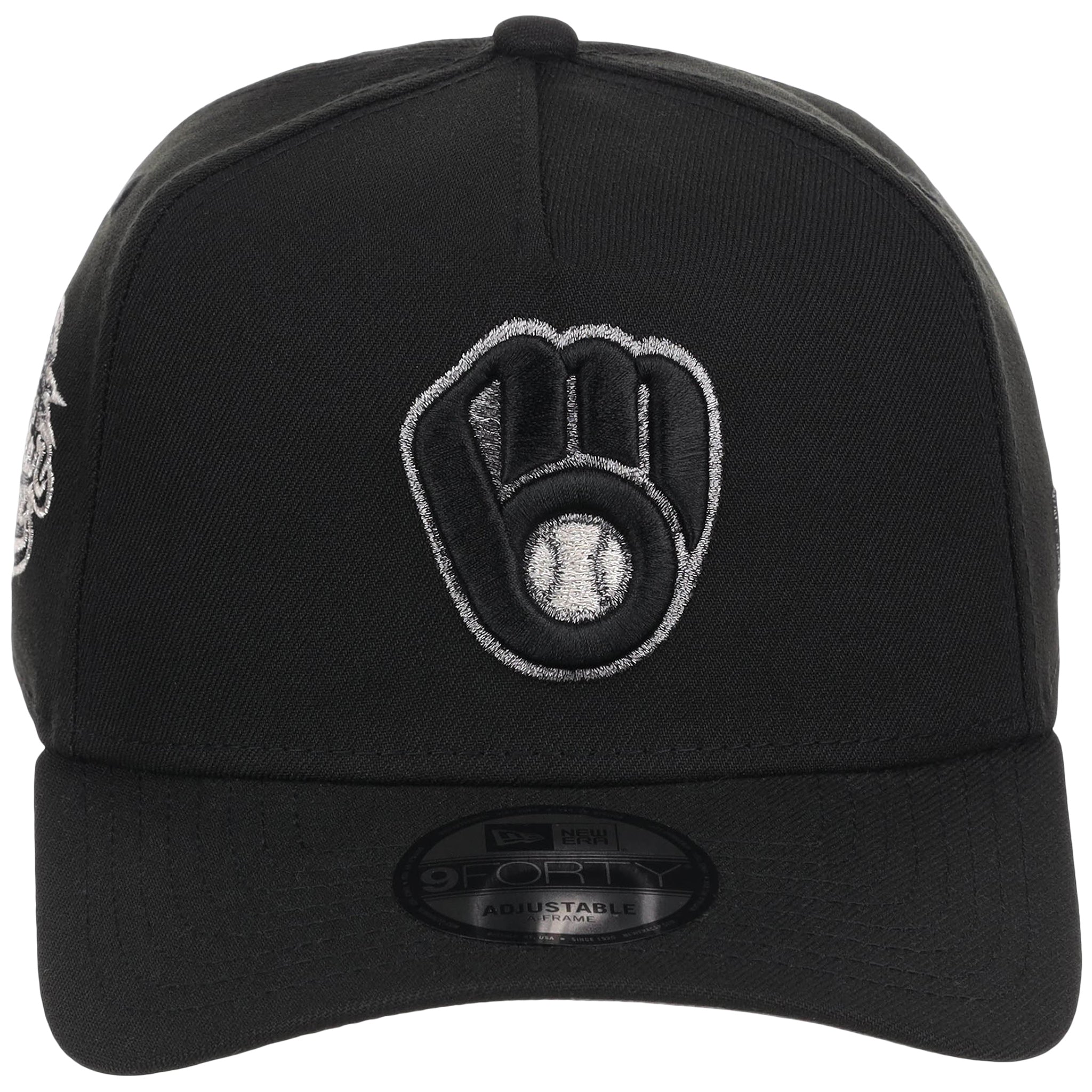 Milwaukee Brewers MLB Liquid Titanium New Era 9FORTY A-Frame