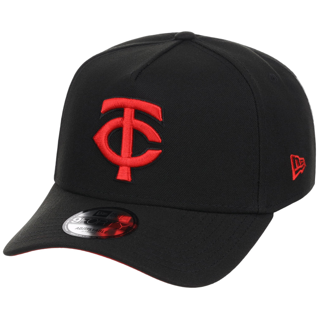 Minnesota Twins MLB Black x Red FASHION CORE New Era 9FORTY A-Frame