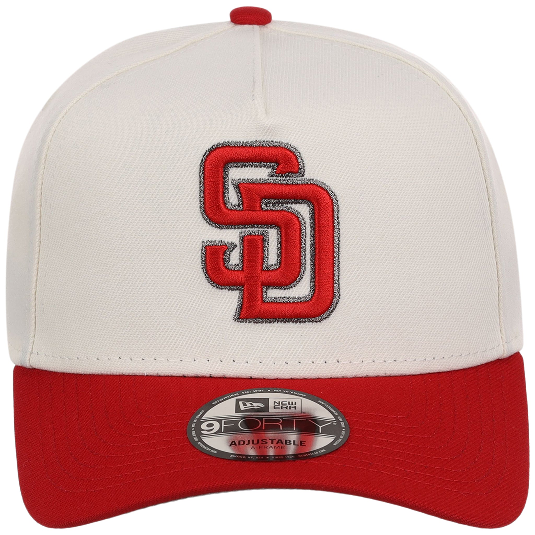 San Diego Padres MLB Chrome x Red FASHION CORE New Era 9FORTY A-Frame
