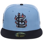 St. Louis Cardinals MLB Playing with Fire New Era 59FIFTY (Sky/Navy)