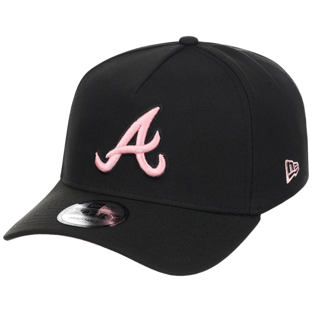 Atlanta Braves MLB Black x Pink FASHION CORE New Era 9FORTY A-Frame