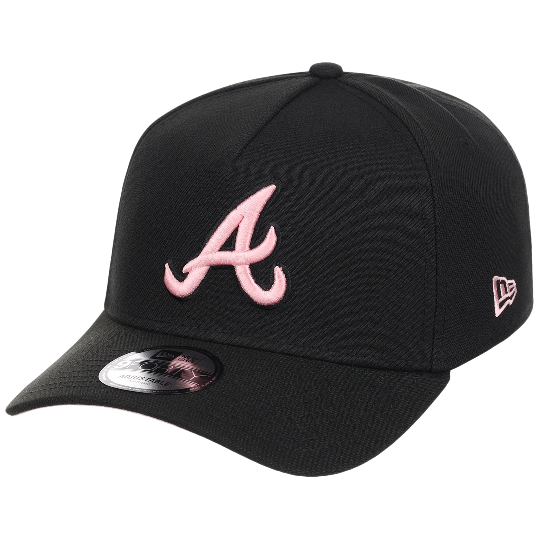 Atlanta Braves MLB Black x Pink FASHION CORE New Era 9FORTY A-Frame