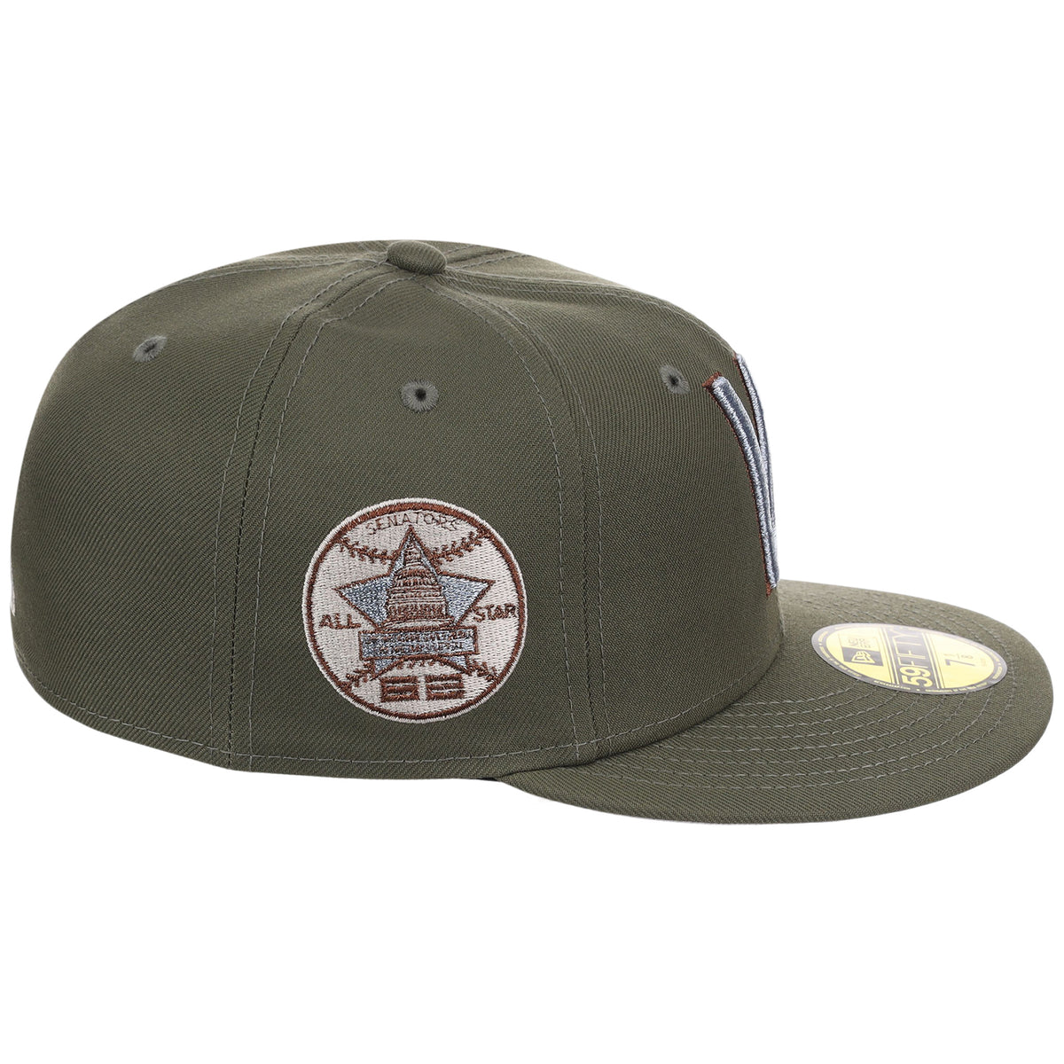 Washington Nationals MLB Olive Alloy New Era 59FIFTY
