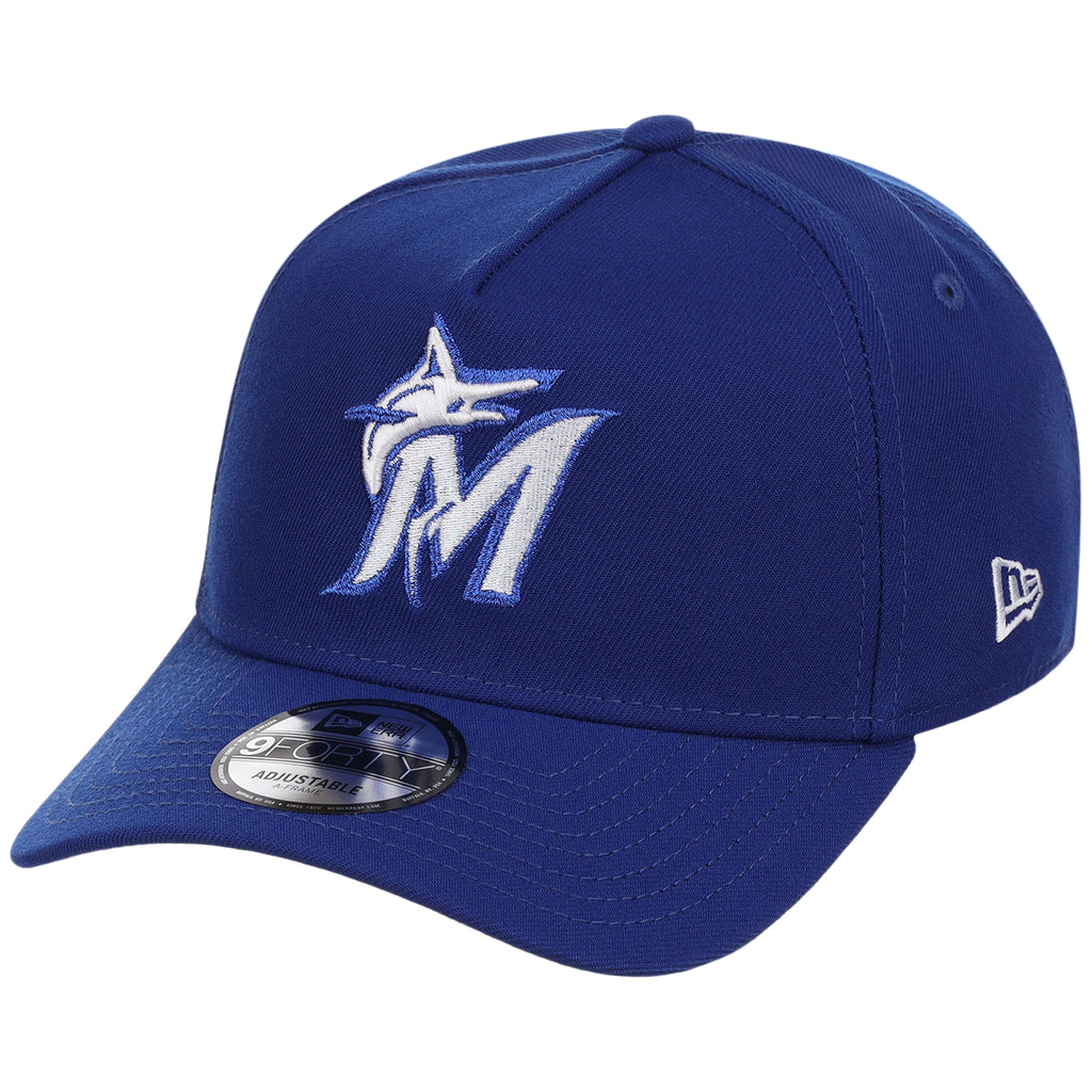 Miami Marlins MLB Royal Blue FASHION CORE New Era 9FORTY A-Frame