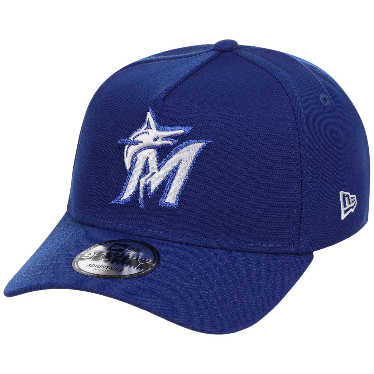 Miami Marlins MLB Royal Blue FASHION CORE New Era 9FORTY A-Frame