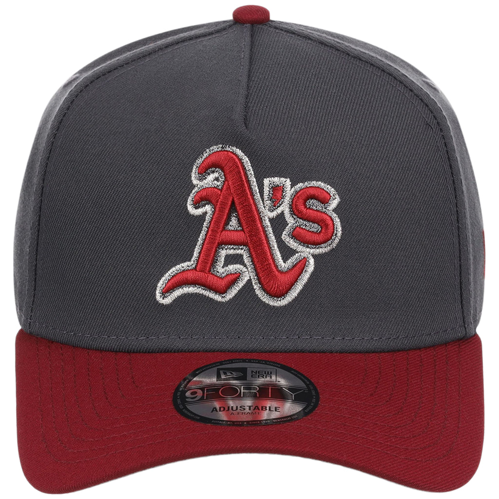 Oakland Athletics MLB Graphite x Cardinal FASHION CORE New Era 9FORTY A-Frame
