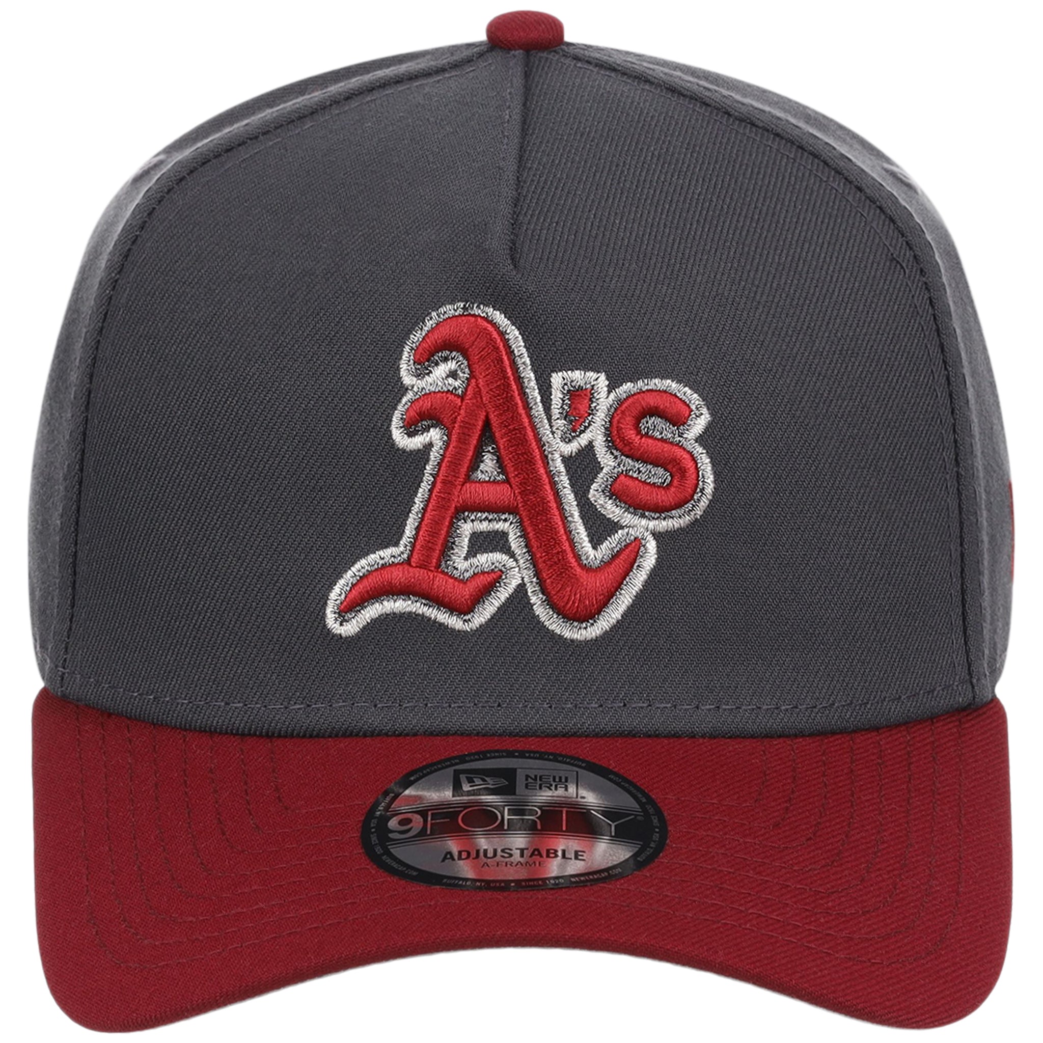 Oakland Athletics MLB Graphite x Cardinal FASHION CORE New Era 9FORTY A-Frame