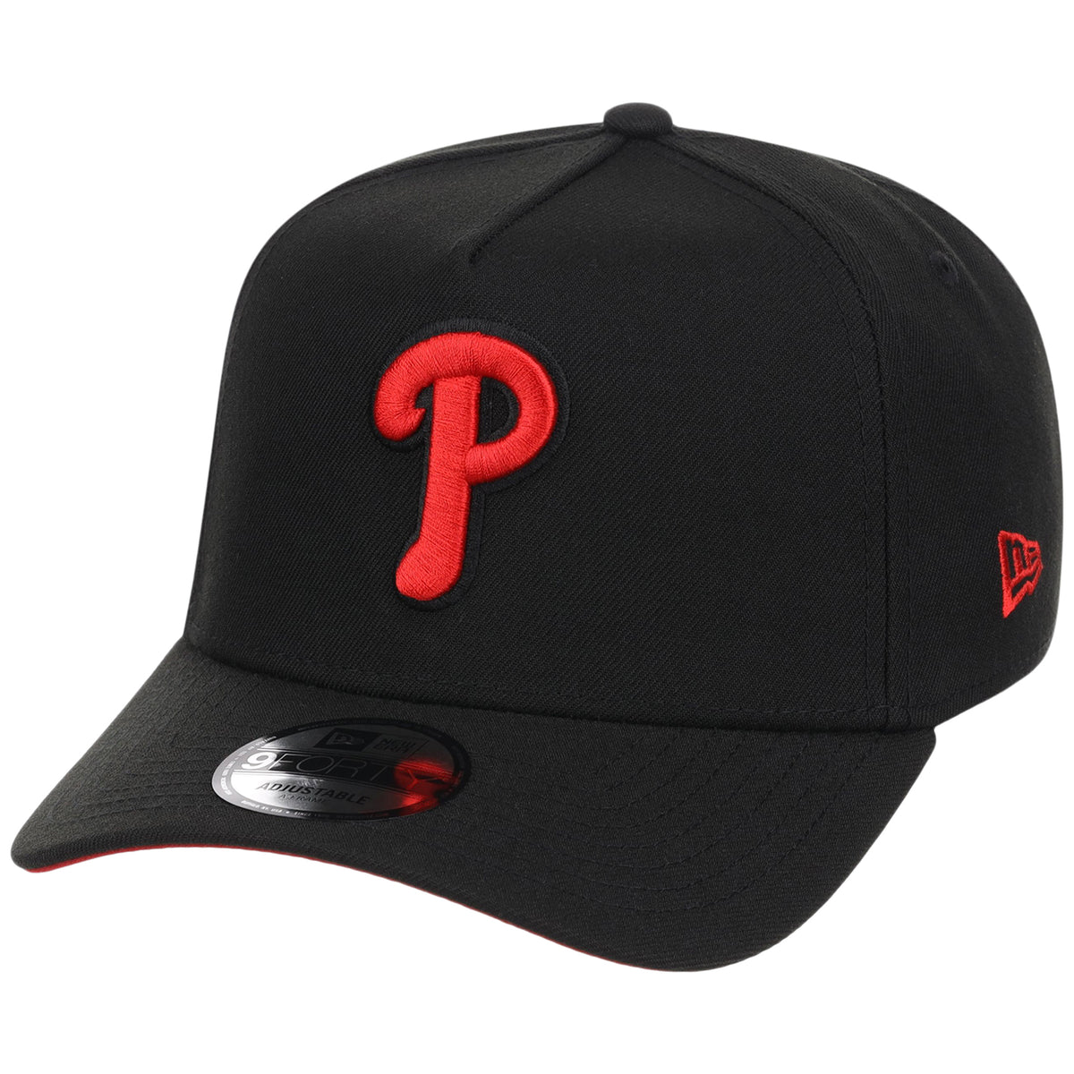 Philadelphia Phillies MLB Black x Red FASHION CORE New Era 9FORTY A-Frame