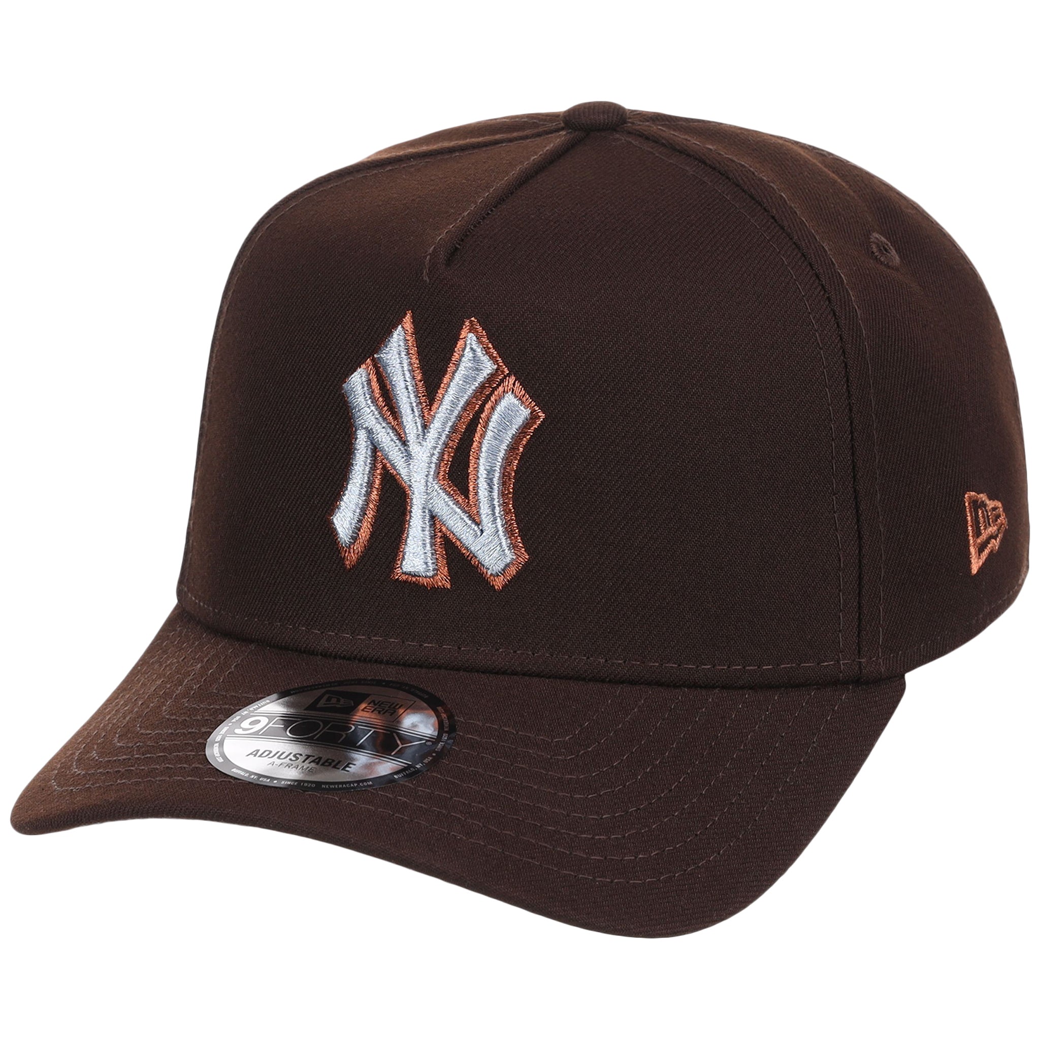New York Yankees MLB Frosted Bark New Era 9FORTY A-Frame