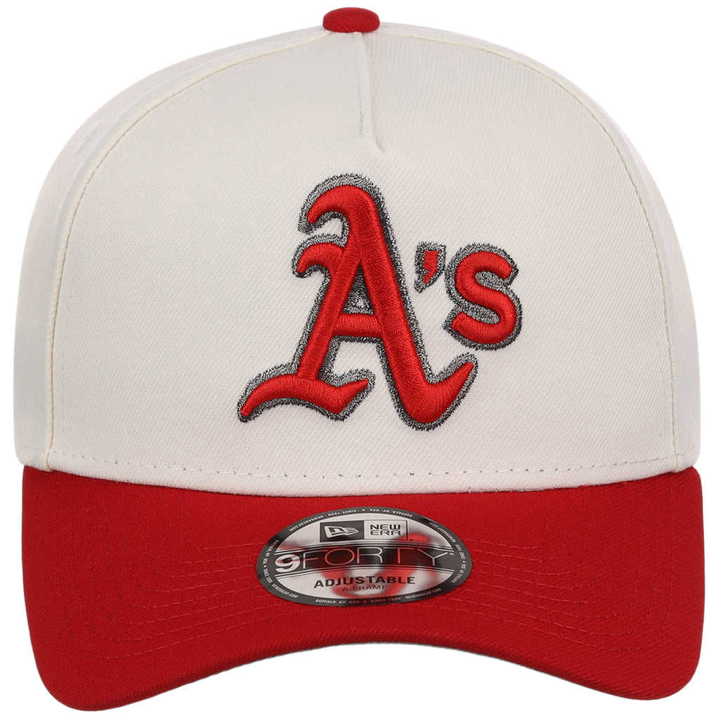 Oakland Athletics MLB Chrome x Red FASHION CORE New Era 9FORTY A-Frame
