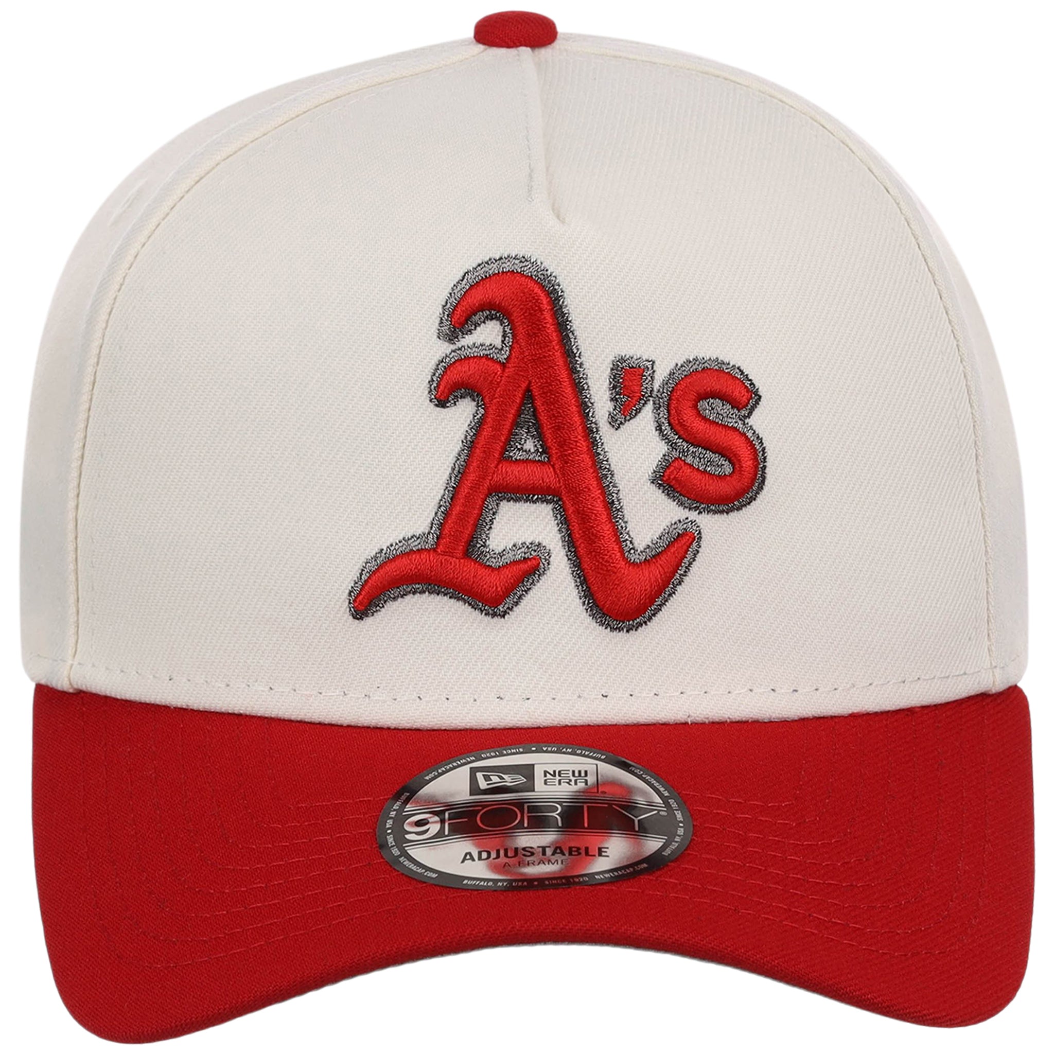 Oakland Athletics MLB Chrome x Red FASHION CORE New Era 9FORTY A-Frame