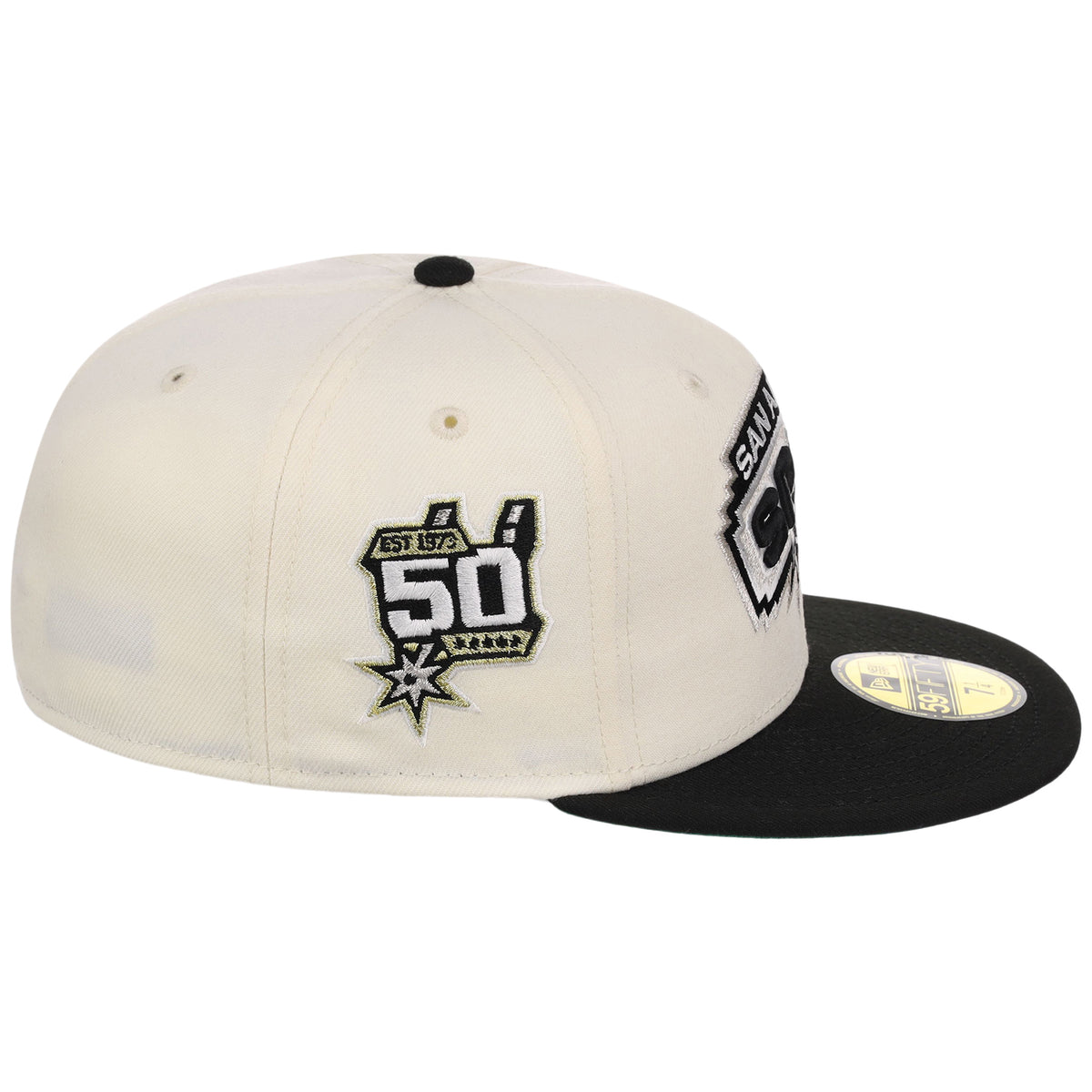 San Antonio Spurs NBA Chrome OTC New Era 59FIFTY (Chrome/Black)