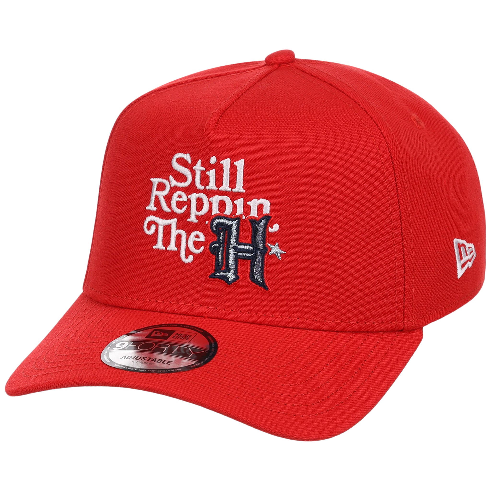 Houston Texans 'Still Reppin' (Red/Red) Houston Crown the City New Era 9FORTY A-Frame