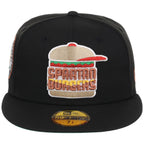 Hub City Spartanburgers MiLB Burger Day New Era 59FIFTY (Black/Black)