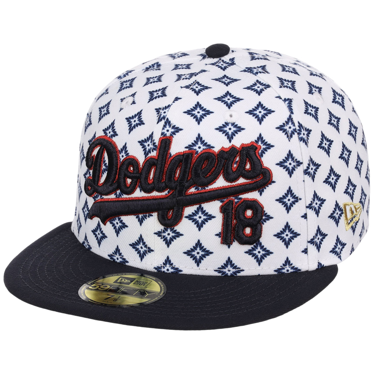 Los Angeles Dodgers Pacific Canvas New Era 59FIFTY (Multi/Dark Royal)