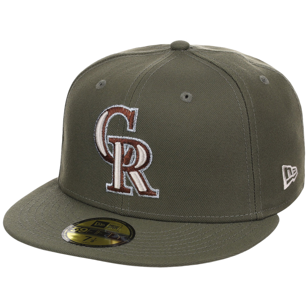 Colorado Rockies MLB Olive Alloy New Era 59FIFTY