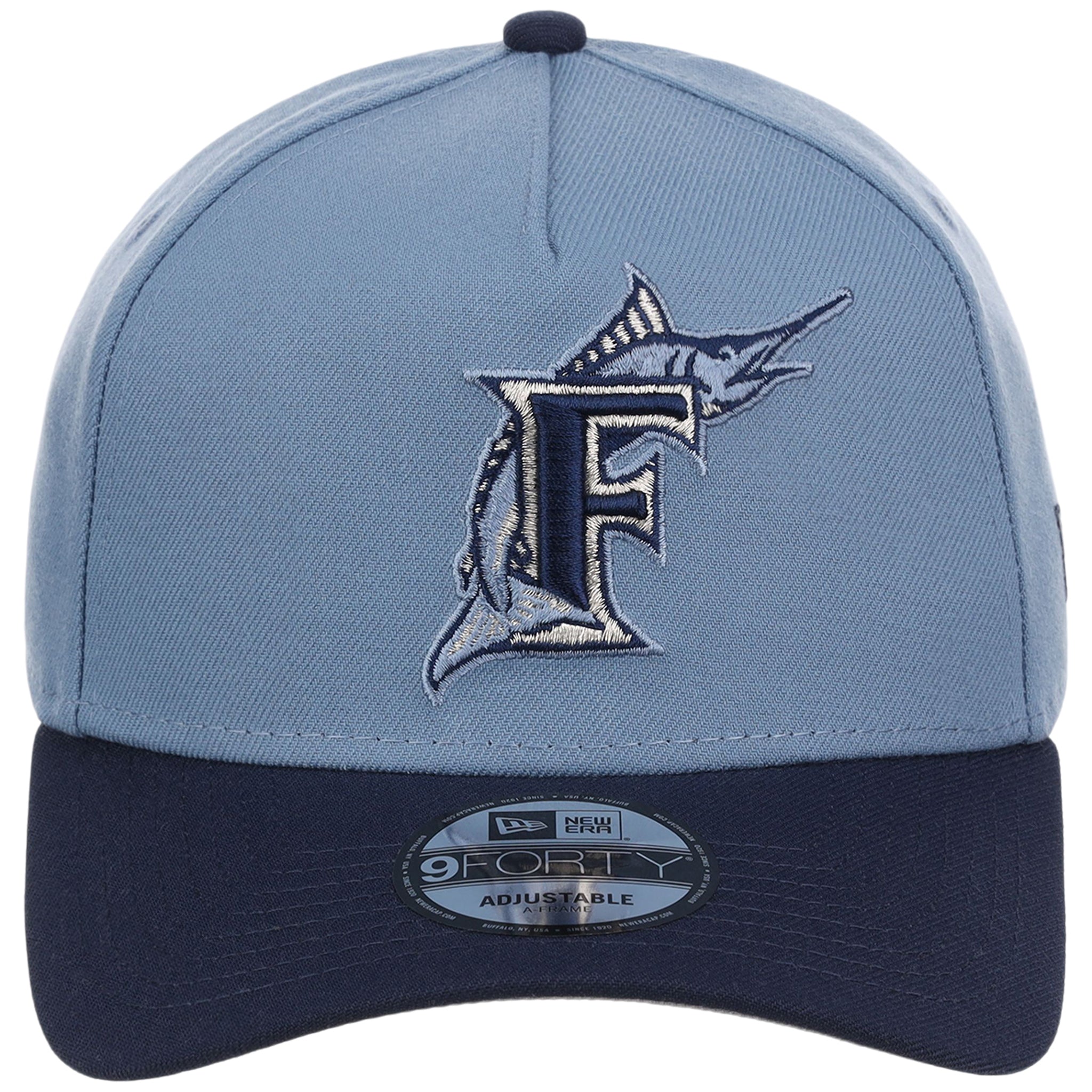 Miami Marlins MLB Faded Blue x Navy FASHION CORE New Era 9FORTY A-Frame