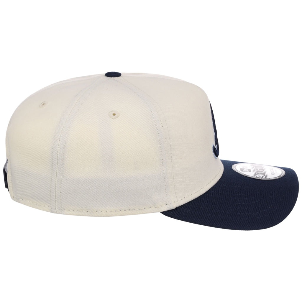 Atlanta Braves MLB Chrome x Navy FASHION CORE New Era 9FORTY A-Frame