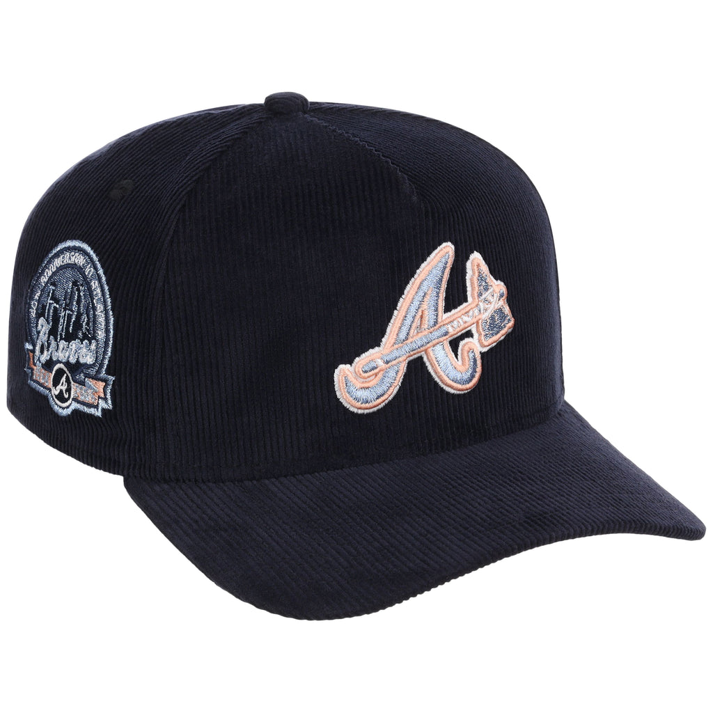 Atlanta Braves MLB Peach Ice Navy Cord New Era 9FORTY A-Frame – 1