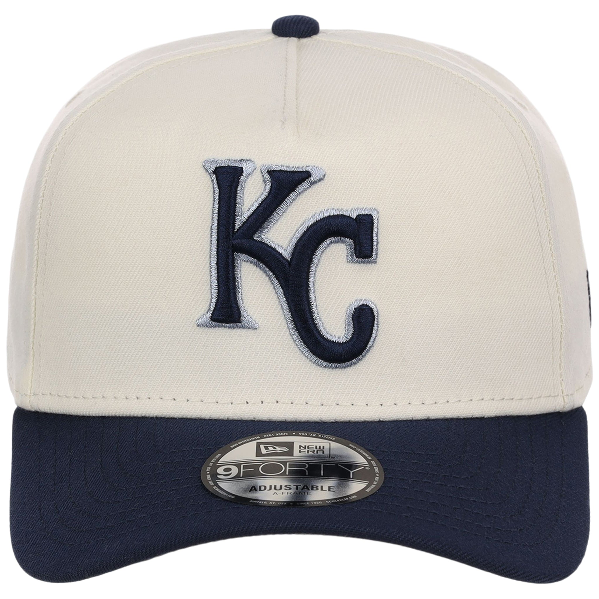 Kansas City Royals MLB Chrome x Navy FASHION CORE New Era 9FORTY A-Frame
