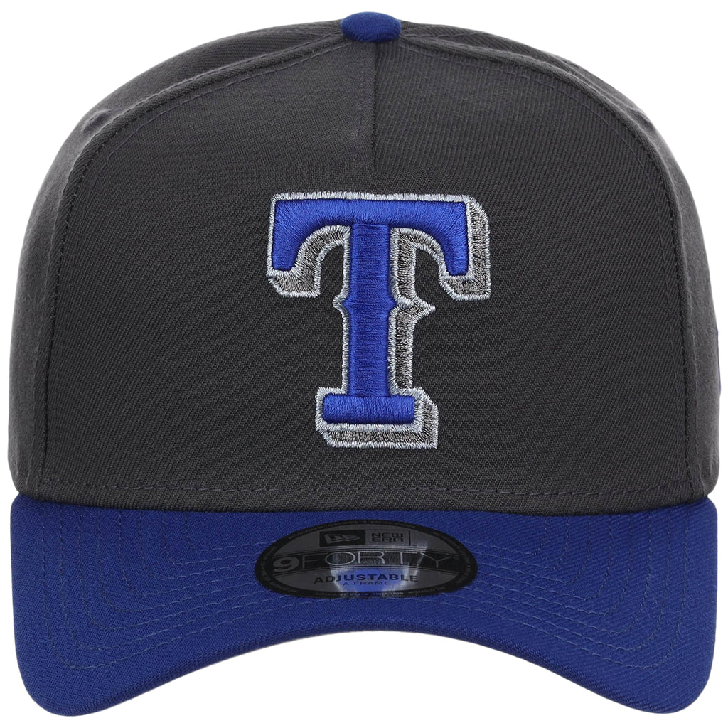 Texas Rangers MLB Graphite x Royal FASHION CORE New Era 9FORTY A-Frame