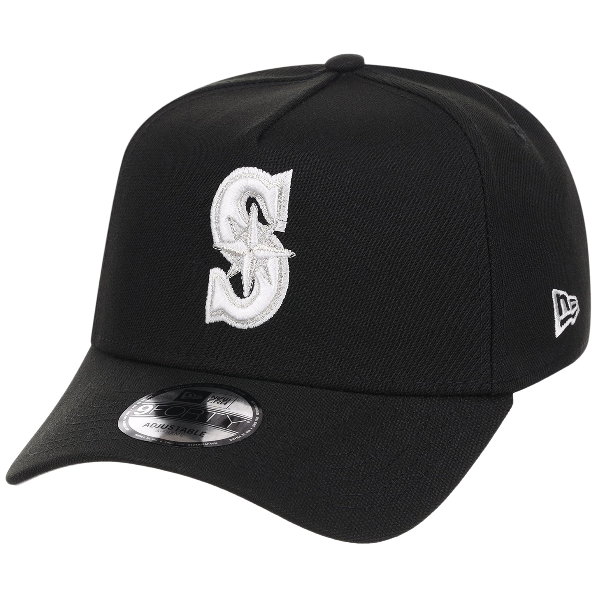 Seattle Mariners MLB Black x White FASHION CORE New Era 9FORTY A-Frame