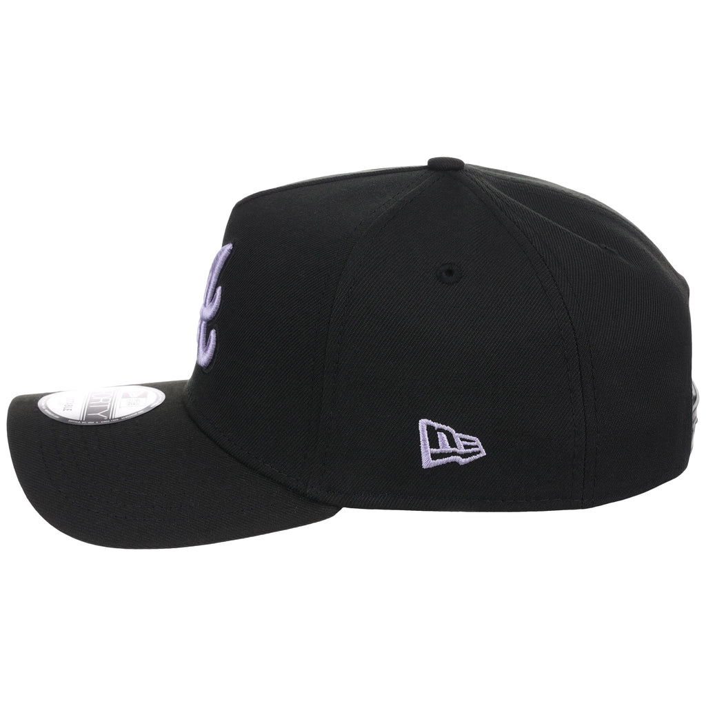 Atlanta Braves MLB Black x Lavender FASHION CORE New Era 9FORTY A-Frame