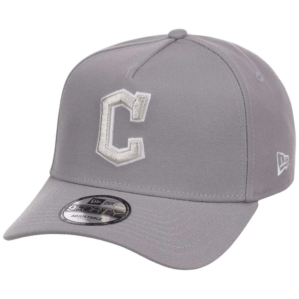 Cleveland Indians MLB Gray x White FASHION CORE New Era 9FORTY A-Frame