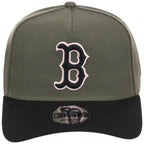 Boston Red Sox MLB Olive x Black & Pink FASHION CORE New Era 9FORTY A-Frame
