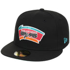 San Antonio Spurs NBA Black Dome New Era 59FIFTY