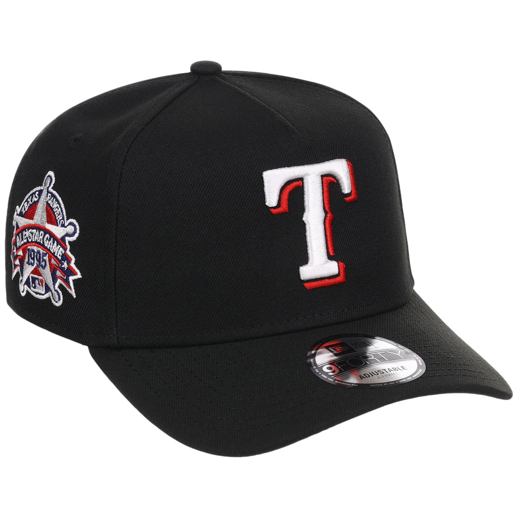 Texas Rangers MLB Black Dome New Era 9FORTY A-Frame