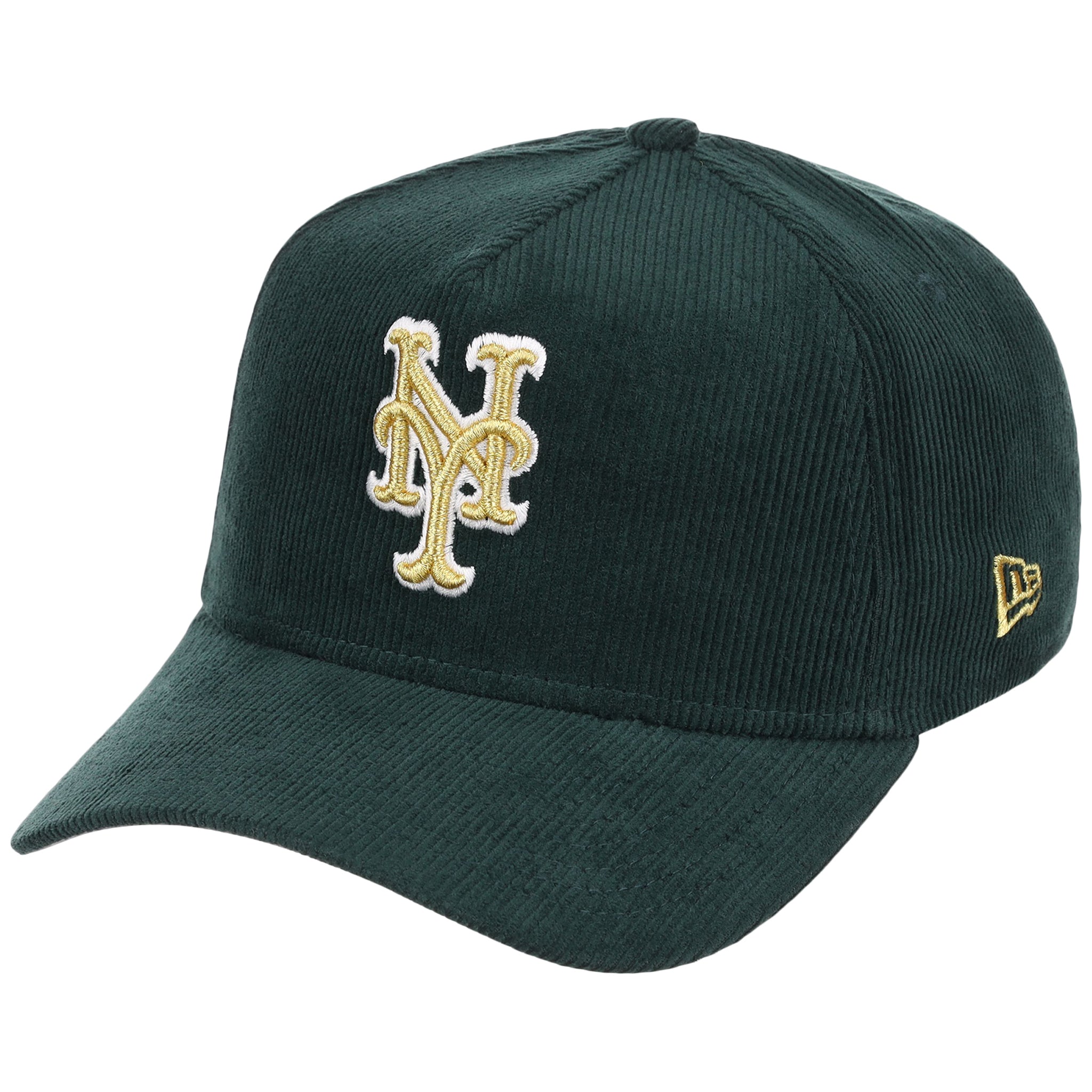 New York Mets MLB Dark Green Cord FASHION CORE New Era 9FORTY A-Frame