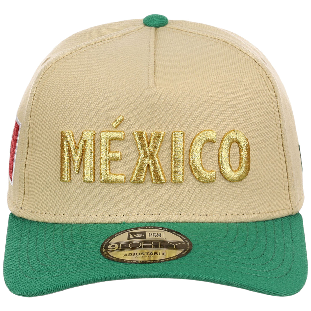 Mexico Independence Day - Crown the Country New Era 9FORTY (Gold/Kelly Green)