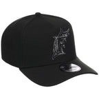 Miami Marlins MLB Black x Pewter FASHION CORE New Era 9FORTY A-Frame