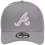 Atlanta Braves MLB Gray x White FASHION CORE New Era 9FORTY A-Frame