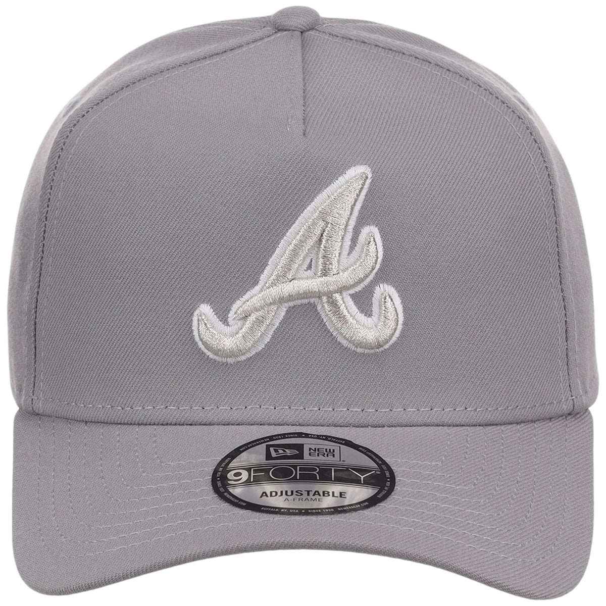 Atlanta Braves MLB Gray x White FASHION CORE New Era 9FORTY A-Frame