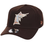 Florida Marlins MLB Frosted Bark New Era 9FORTY A-Frame