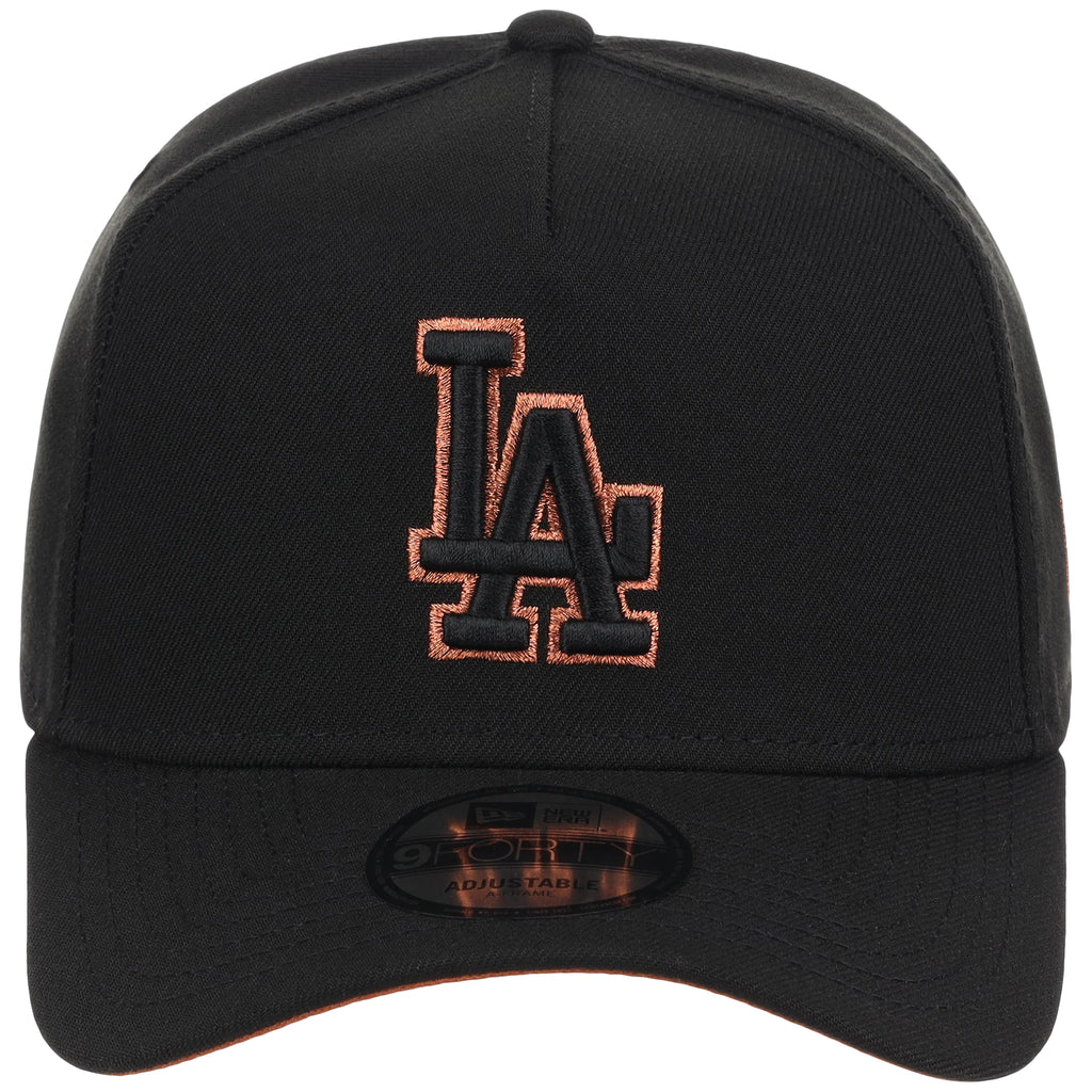 Los Angeles Dodgers MLB Black x Rust FASHION CORE New Era 9FORTY A-Frame