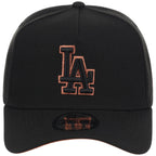 Los Angeles Dodgers MLB Black x Rust FASHION CORE New Era 9FORTY A-Frame