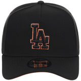 Los Angeles Dodgers MLB Black x Rust FASHION CORE New Era 9FORTY A-Frame