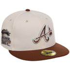 Atlanta Braves MLB Auburn Cream New Era 59FIFTY