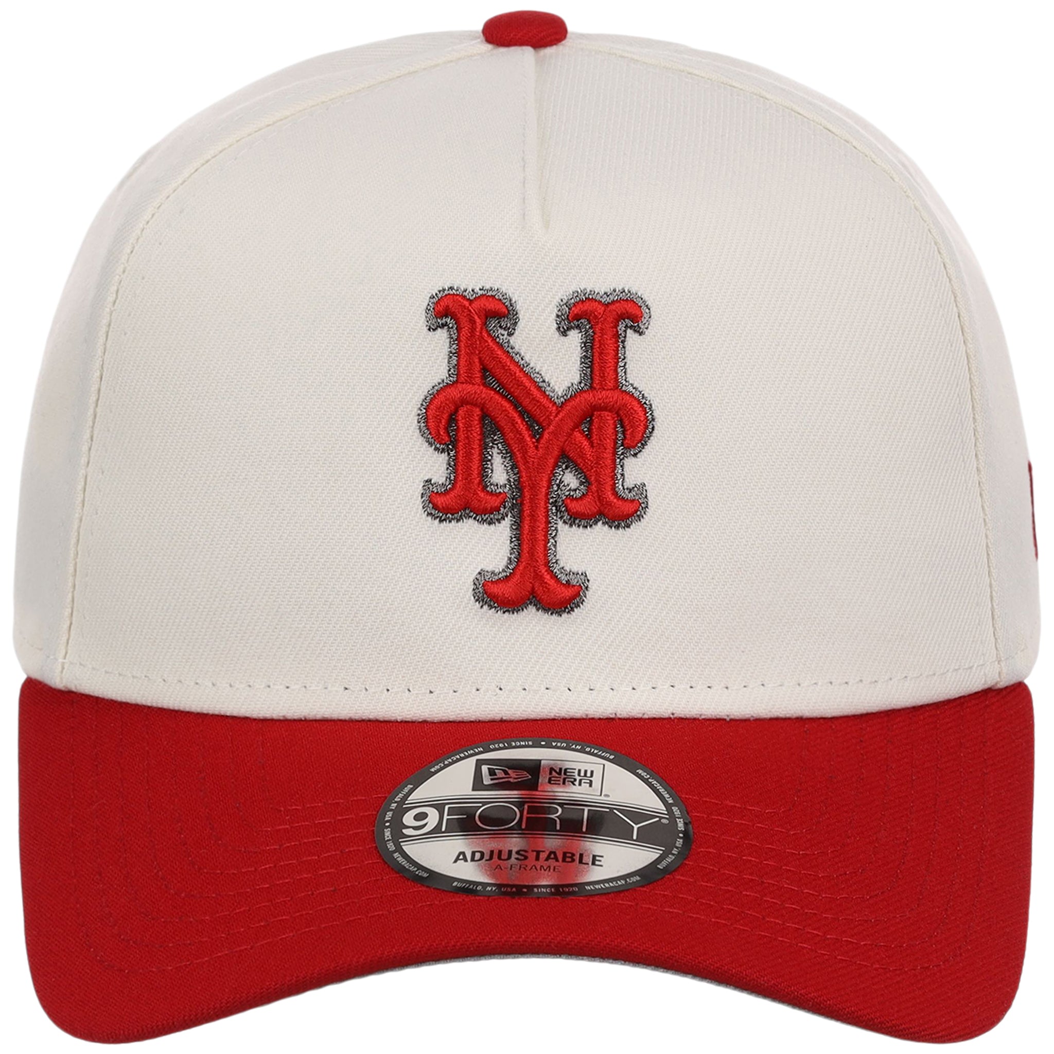 New York Mets MLB Chrome x Red FASHION CORE New Era 9FORTY A-Frame