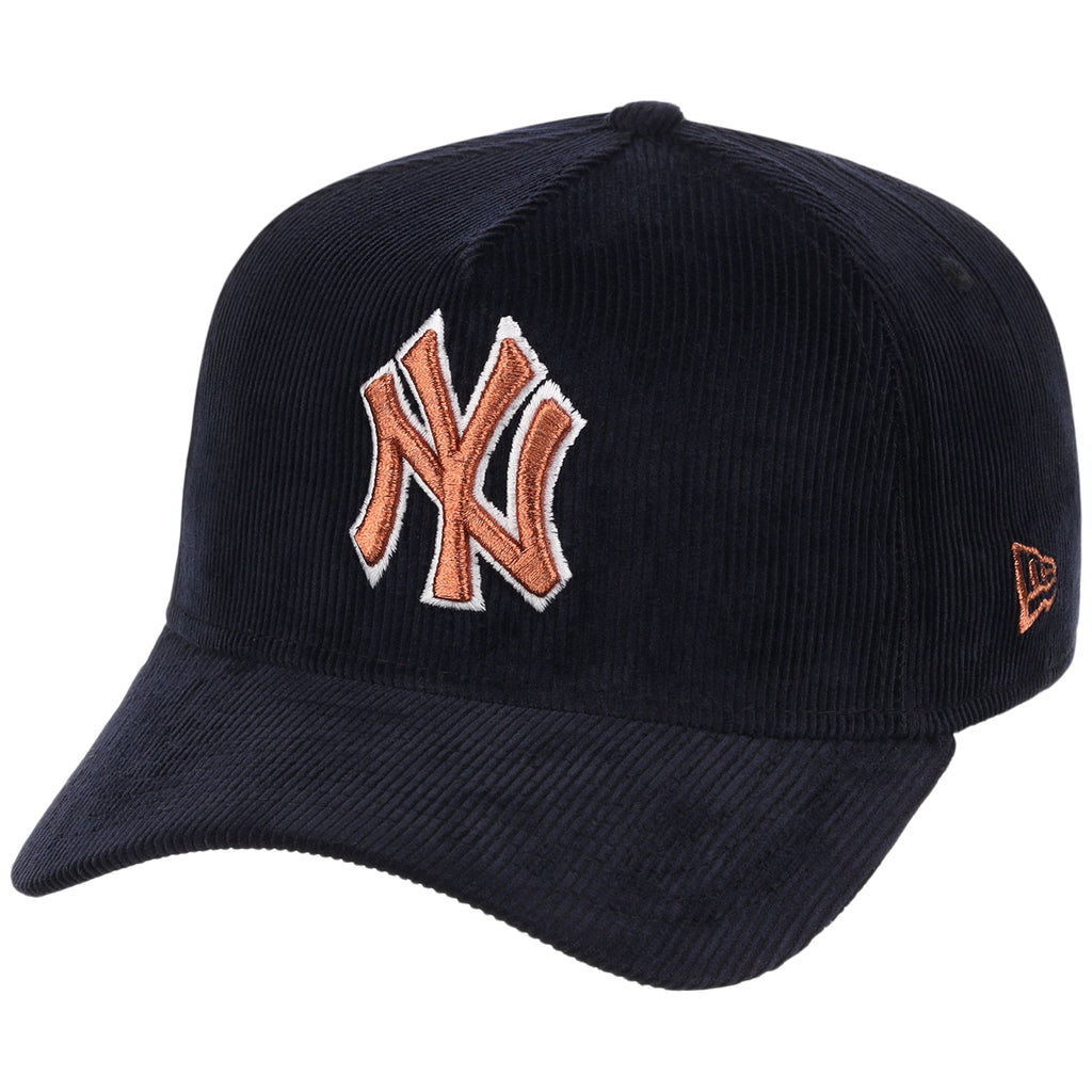 New York Yankees MLB Navy Cord FASHION CORE New Era 9FORTY A-Frame