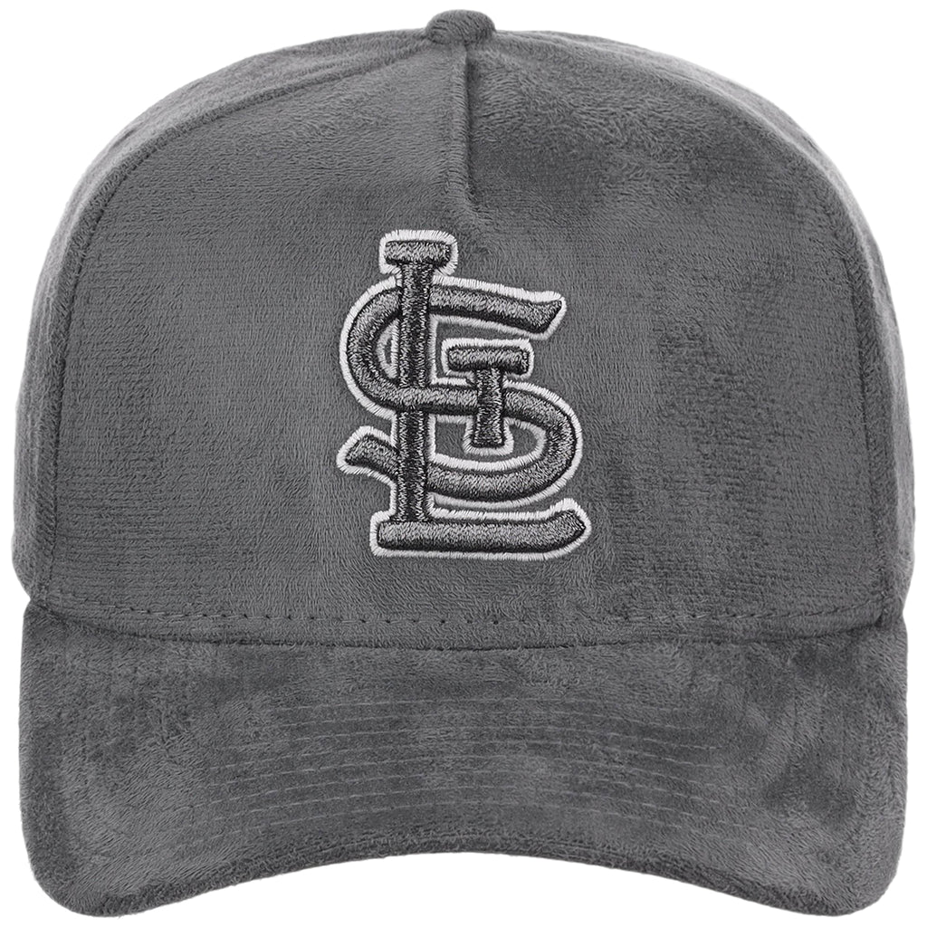 St. Louis Cardinals MLB Gray x Suede FASHION CORE New Era 9FORTY A-Frame
