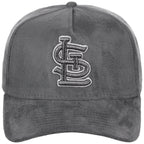 St. Louis Cardinals MLB Gray x Suede FASHION CORE New Era 9FORTY A-Frame