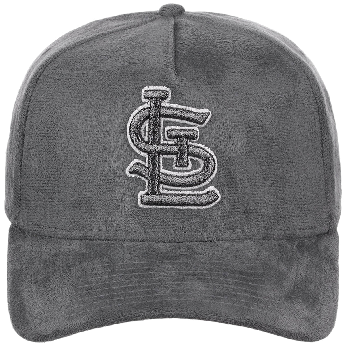 St. Louis Cardinals MLB Gray x Suede FASHION CORE New Era 9FORTY A-Frame